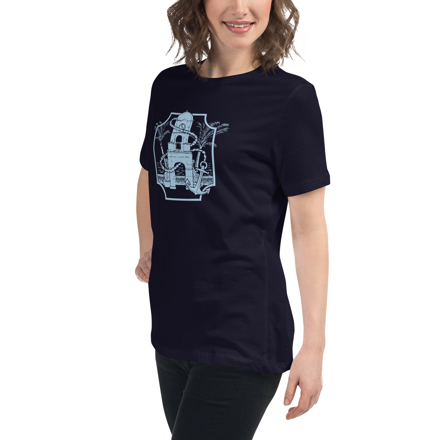 Women's Relaxed T-Shirt - Clock Tower 2