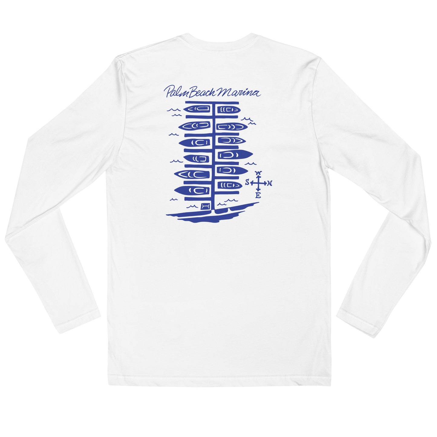 Men's Fitted Long-Sleeved Crew Shirt - Docks